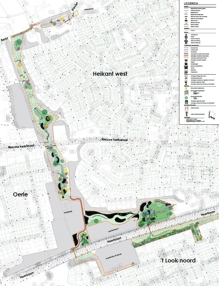 Kaart definitief ontwerp groenblauwe zone