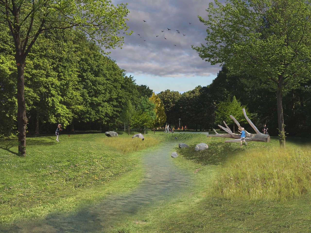 Sfeerbeeld wadi groenblauwe zone