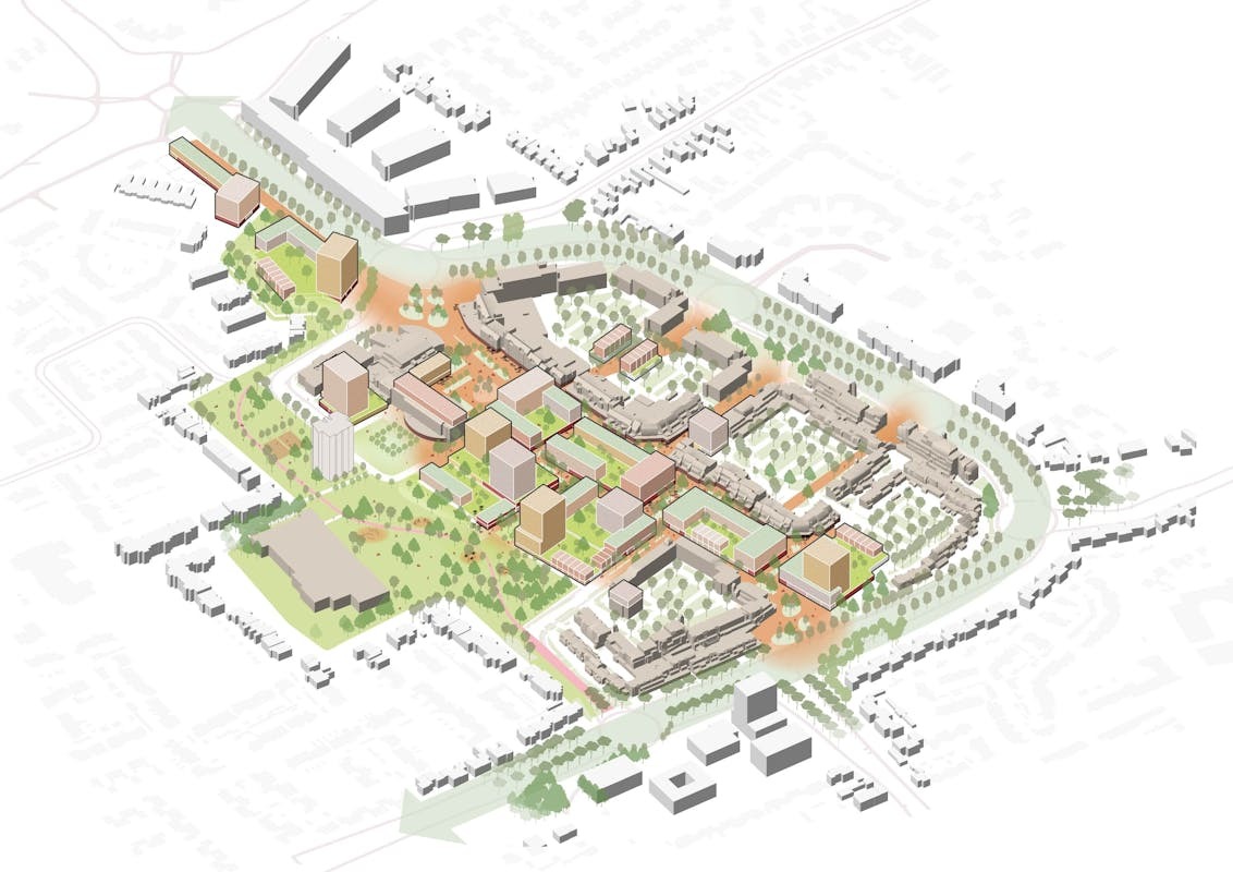 Impressie van mogelijke invulling van het Citycentrum.