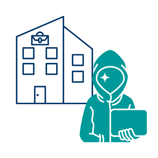 Voorbeeldsymbool verborgen misdaad